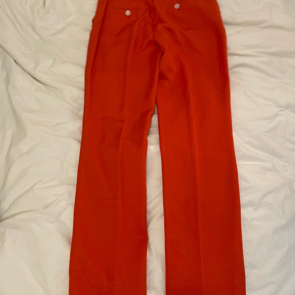 Women's Brick Red Silk & Cotton Vintage Antonio Berardi Trousers